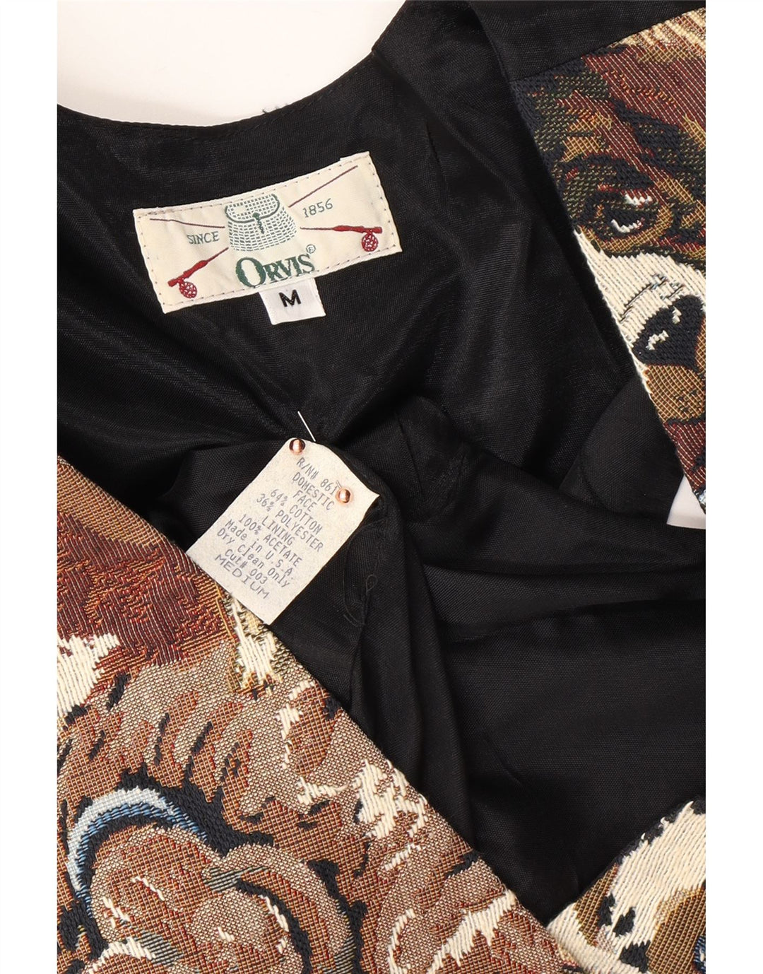 Gilet da donna ORVIS UK 14 Cotone medio con stampa animalier multicolore