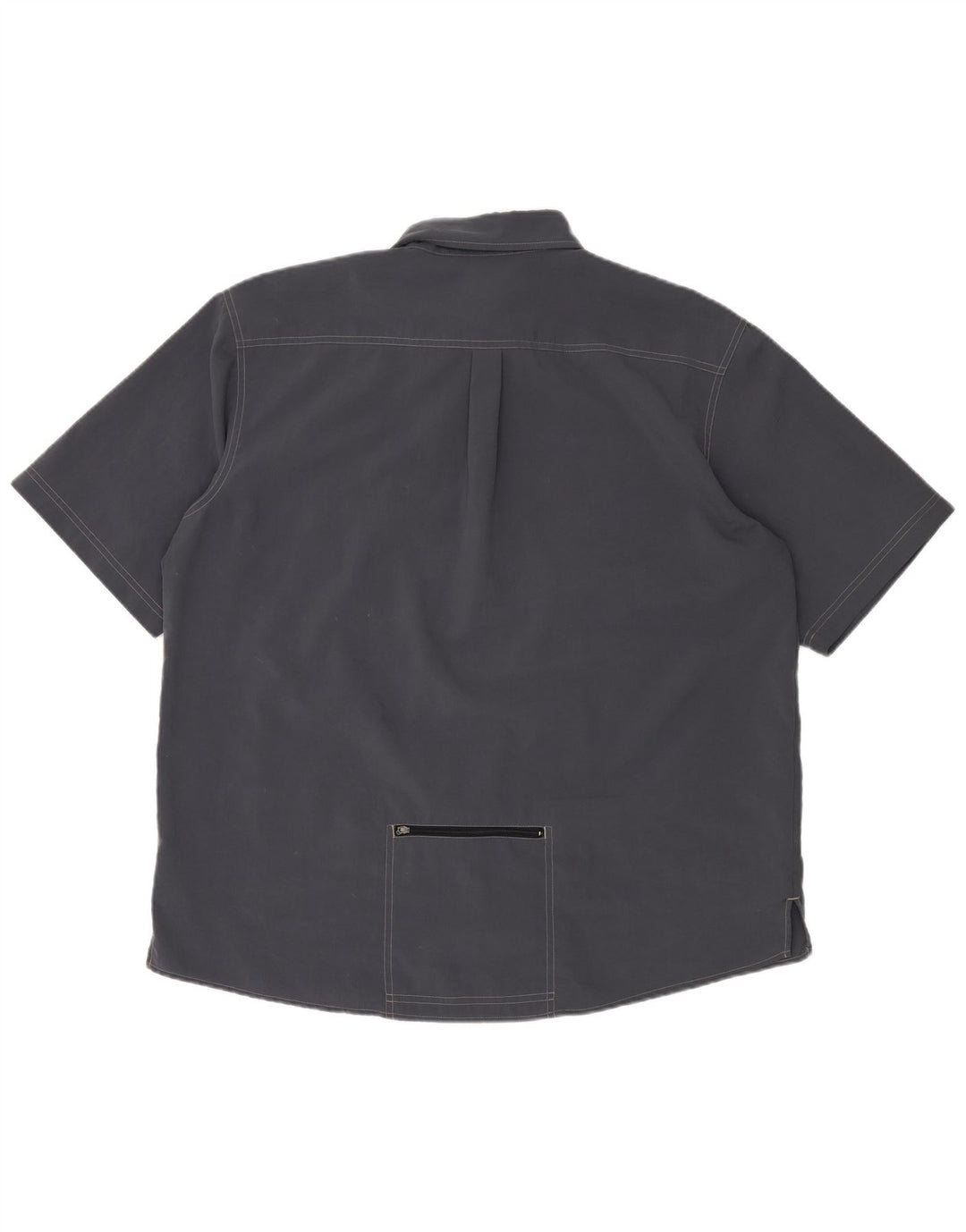 Camicia a maniche corte da uomo ADIDAS UK 46/48 XL Poliestere blu navy