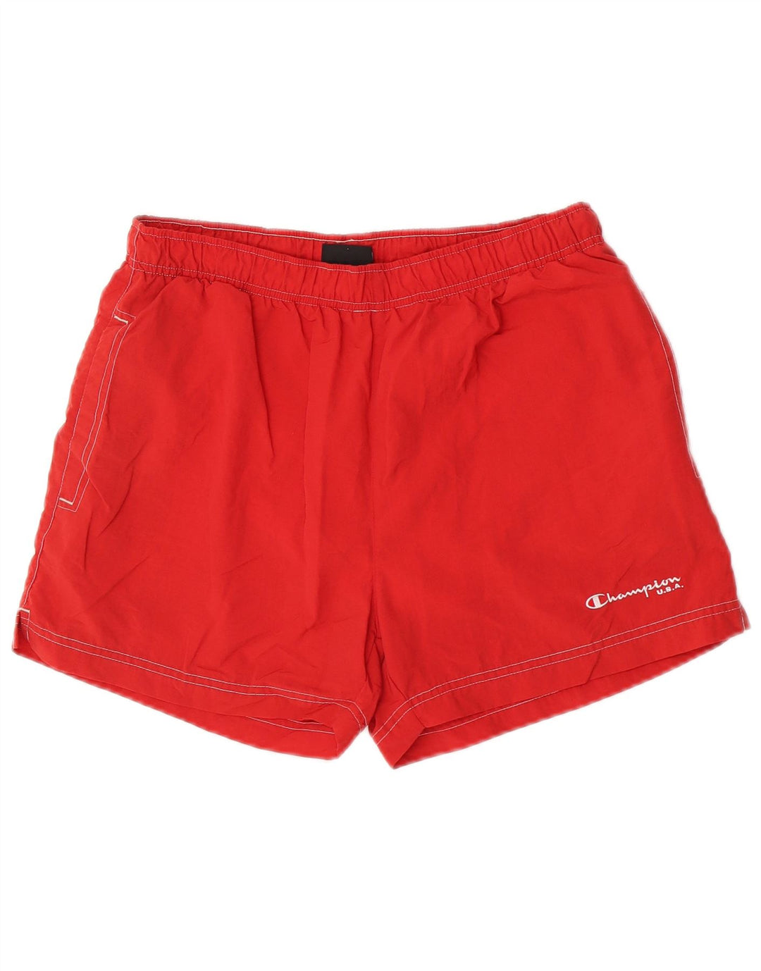 Pantaloncini da bagno da uomo Champion rosso medio in poliammide