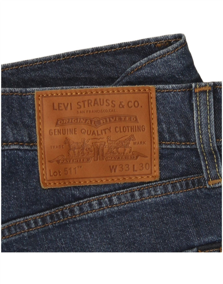 Jeans Levi's Uomo 511 Slim W33 L30 Cotone Blu
