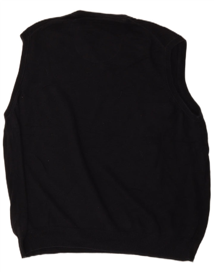 Canotta da uomo Marks & Spencer blu Harbour Vest 2XL cotone blu navy