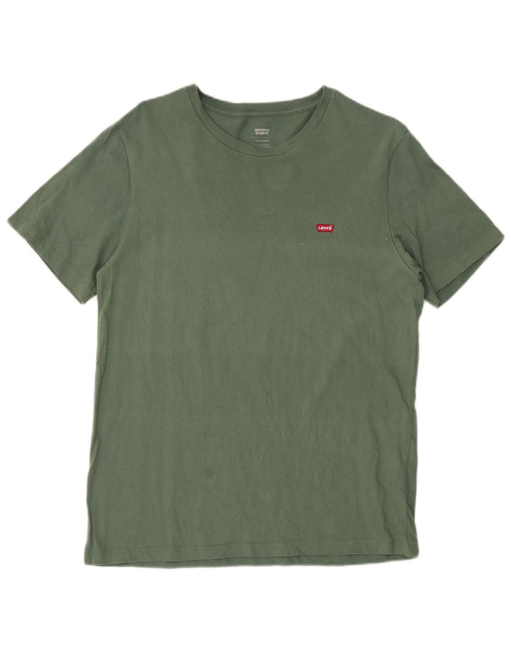 T-shirt standard da uomo LEVI'S Top in cotone verde medio