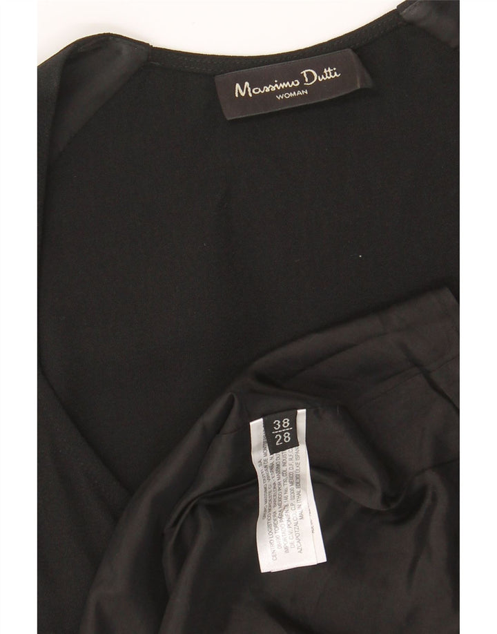 MASSIMO DUTTI Womens A-Line Dress EU 38 Small Black Polyester Vintage Massimo Dutti and Second-Hand Massimo Dutti from Messina Hembry 