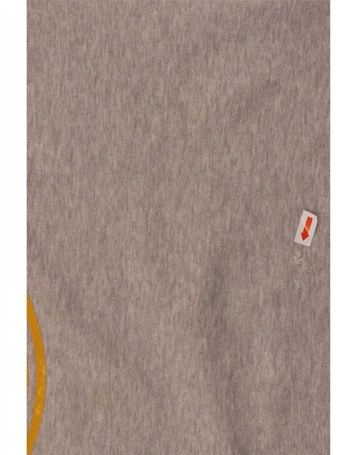 Felpa grafica da uomo ADIDAS, maglione, cotone grigio medio