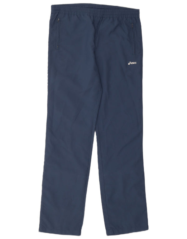 Pantaloni da tuta ASICS da uomo in poliestere medio blu navy