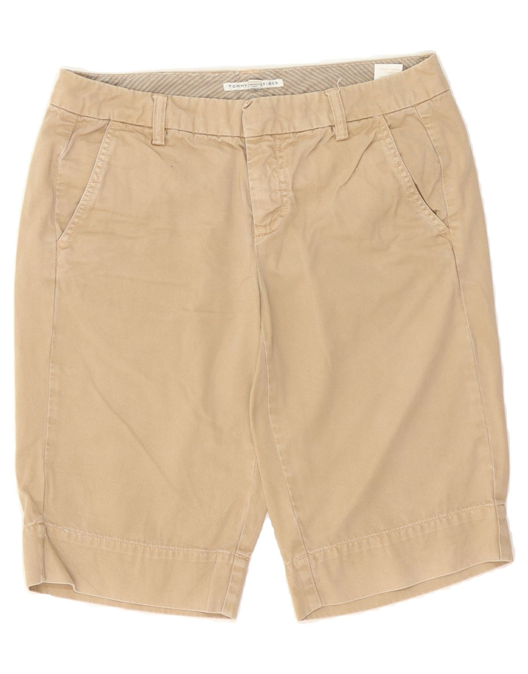 TOMMY HILFIGER Womens Chino Shorts US 6 Medium W32  Beige Cotton Vintage Tommy Hilfiger and Second-Hand Tommy Hilfiger from Messina Hembry 