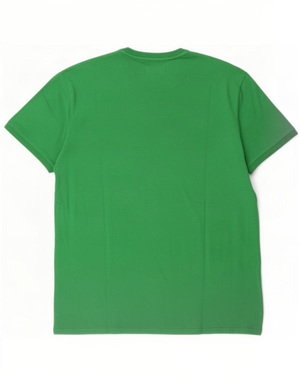 T-shirt grafica regolare da uomo Armani Jeans Top XL in cotone verde