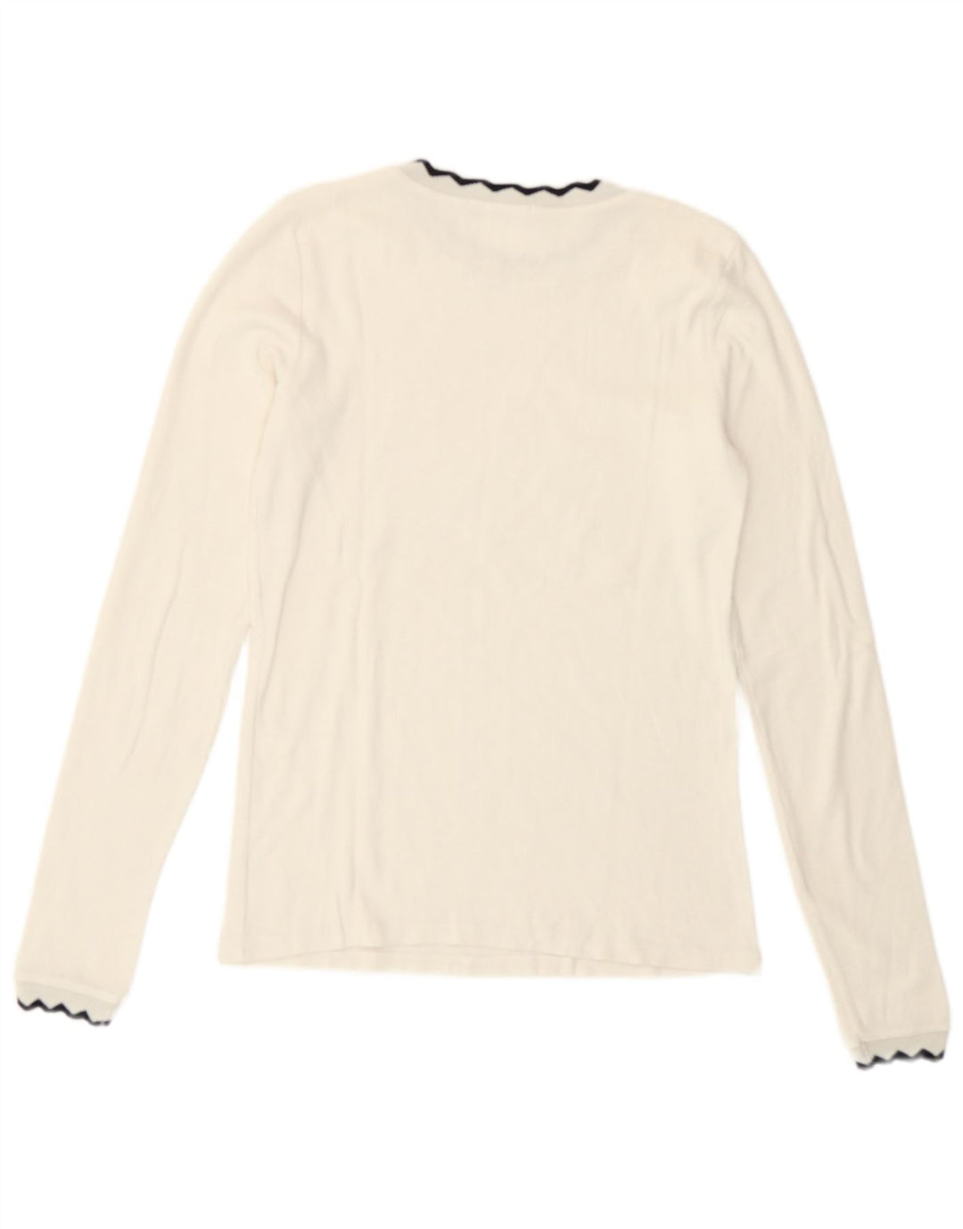 Top corto da donna Zara a maniche lunghe UK 12 bianco medio