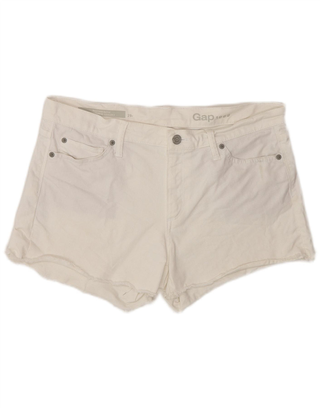 GAP Womens Denim Shorts W29 Medium White Cotton