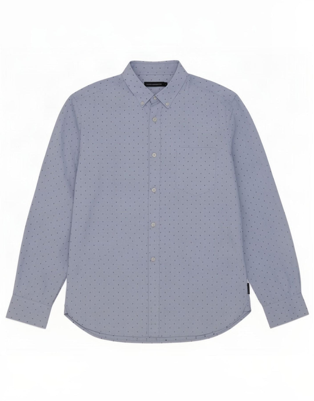 Camicia da uomo French Connection Grande poliestere maculato blu