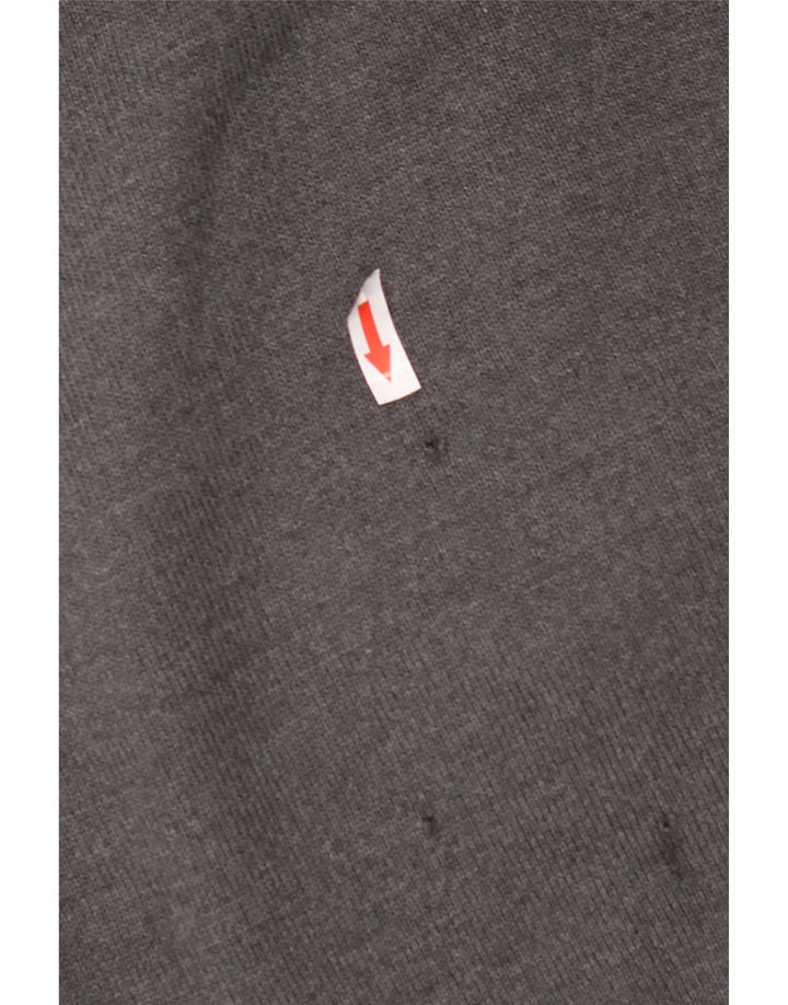 Maglione maglione girocollo da uomo Lacoste XL in lana grigia