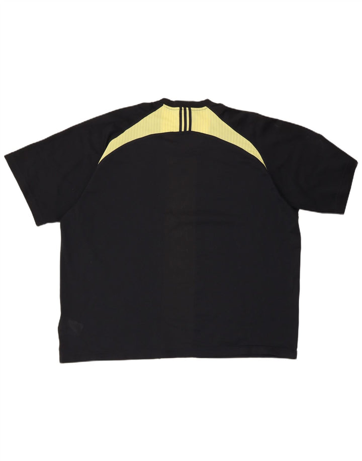 T-shirt ADIDAS da uomo Climacool 2XL Poliestere color block nero