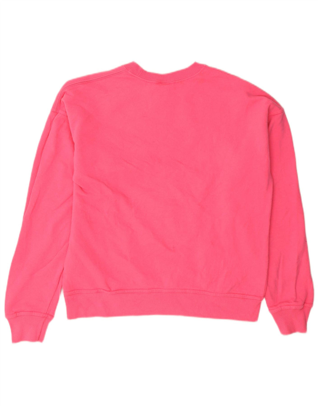 Felpa oversize con grafica da donna Champion, maglione UK 10, piccolo cotone rosa