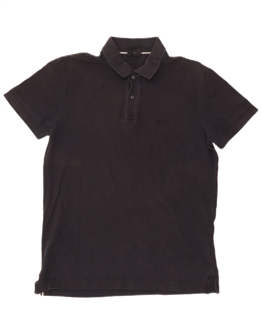 Polo da uomo Hugo Boss in cotone nero medio