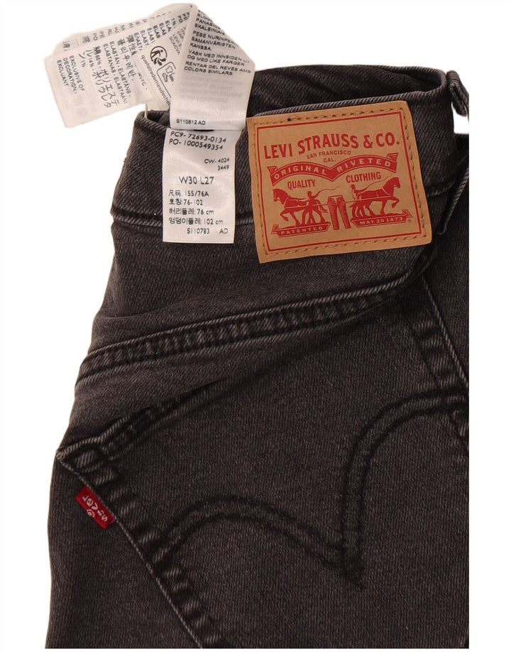 Jeans dritti da uomo Levi's W30 L27 cotone grigio