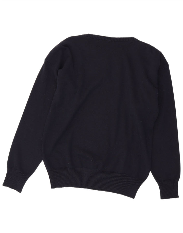 Paul & Shark Maglione da uomo con zip e collo in lana vergine blu navy medio