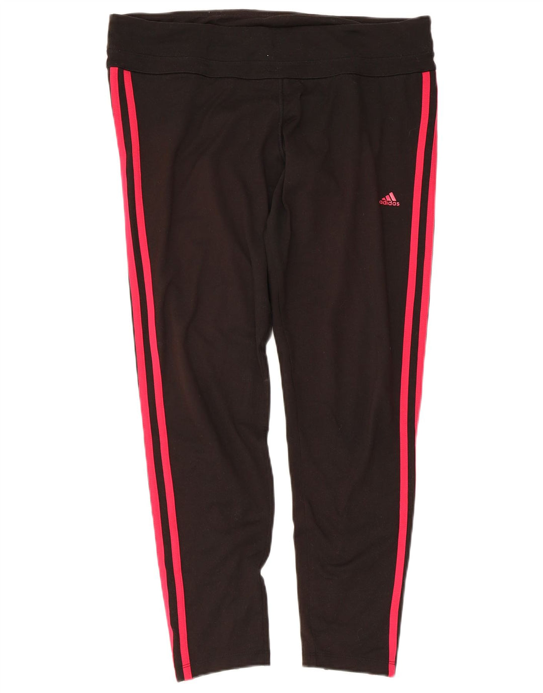 Pantaloni da tuta ADIDAS Climalite da donna UK 16 Large Nero Poliestere