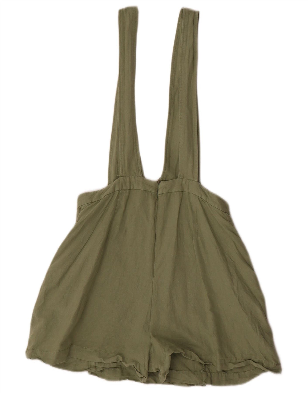 Pantaloncini salopette da donna Zara piccoli W28 lino kaki