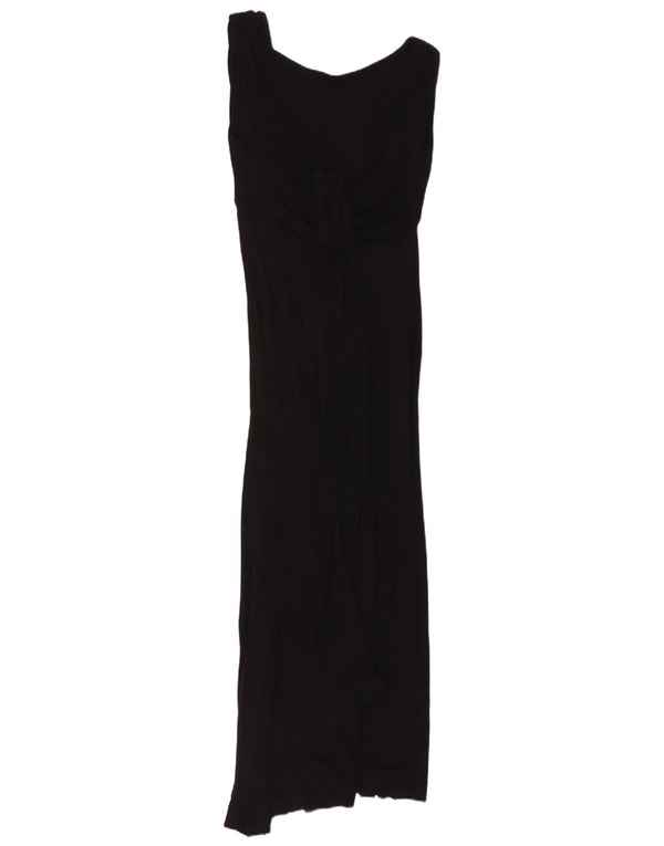 Abito lungo senza maniche da donna French Connection UK 10 piccolo in viscosa nera
