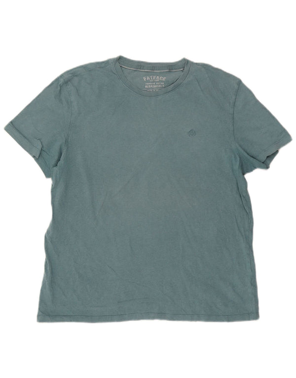 T-shirt da uomo Fat Face Top XL in cotone blu