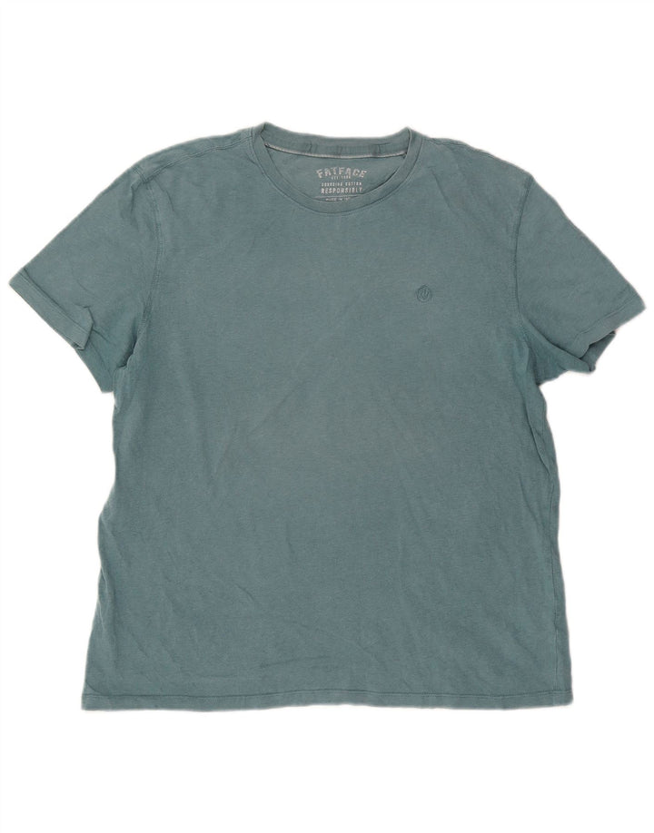 T-shirt da uomo Fat Face Top XL in cotone blu