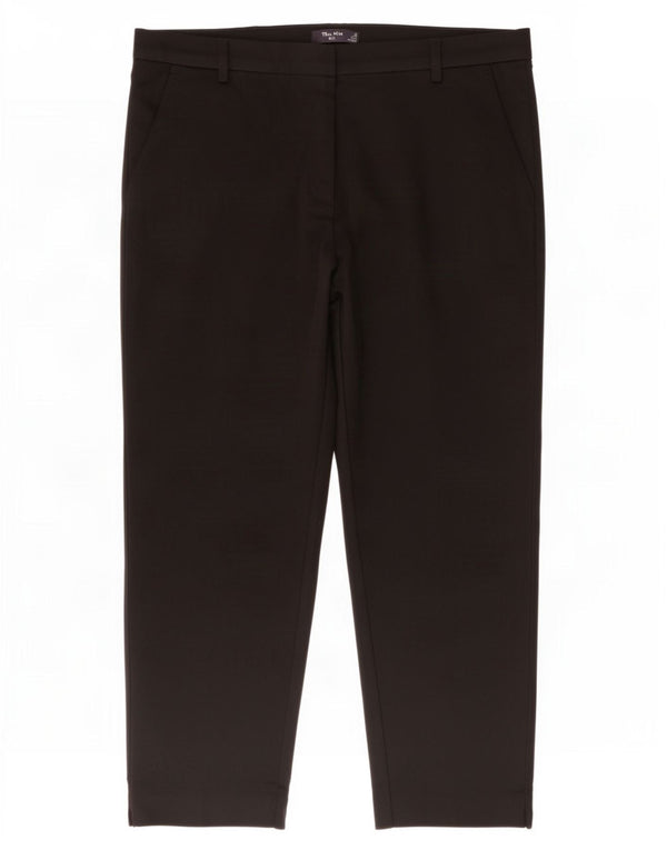 Pantaloni Marks & Spencer da donna The Mia Slim Capri UK 20 2XL W40 L23 Nero
