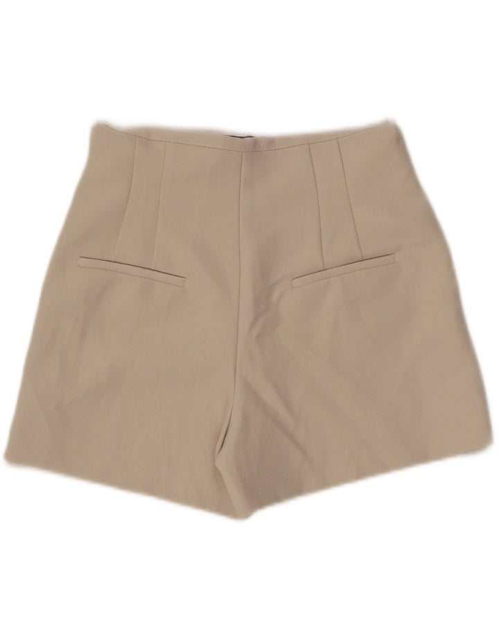 Pantaloni caldi con ancoraggio da donna Zara medi W28 poliestere beige
