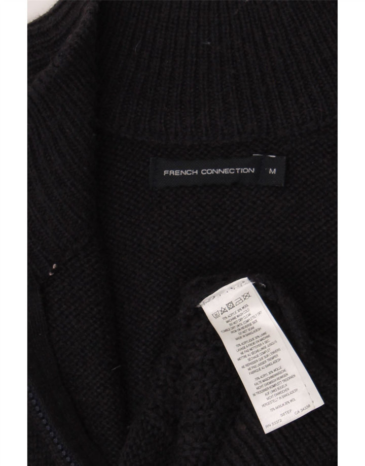 Maglione cardigan da uomo French Connection medio acrilico blu navy