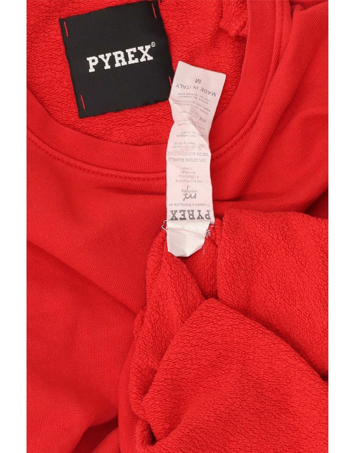 Pyrex Felpa grafica da uomo Maglione rosso medio in cotone