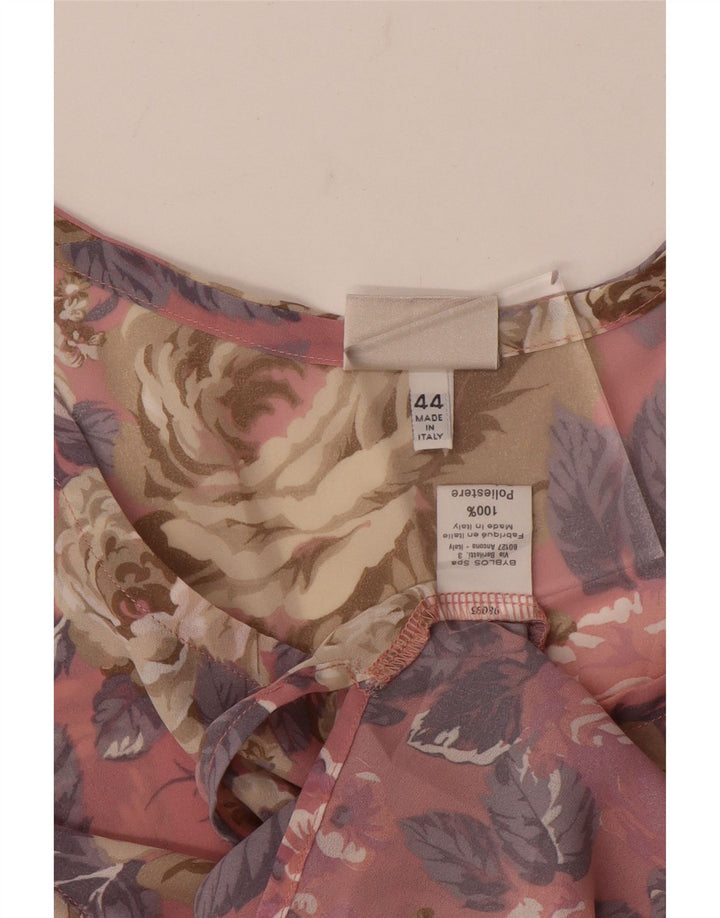 Byblos Camicetta oversize da donna Top IT 44 Poliestere floreale rosa medio