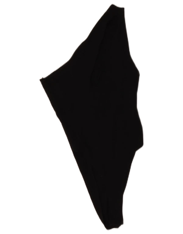 Body monospalla da donna Zara UK 12 cotone nero medio