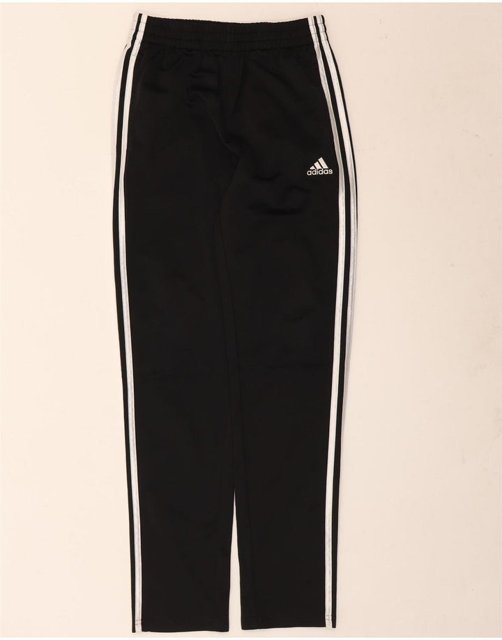 Pantaloni della tuta da ragazzo Adidas 14-15 anni grandi neri in poliestere