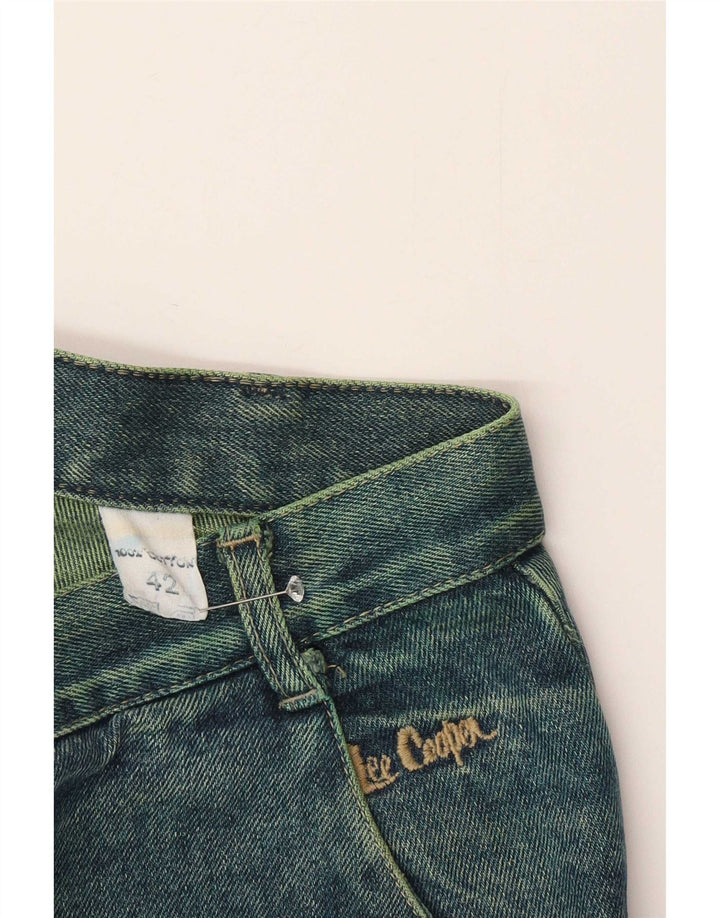 Gonna in denim da donna Lee Cooper IT 42 media W26 cotone verde