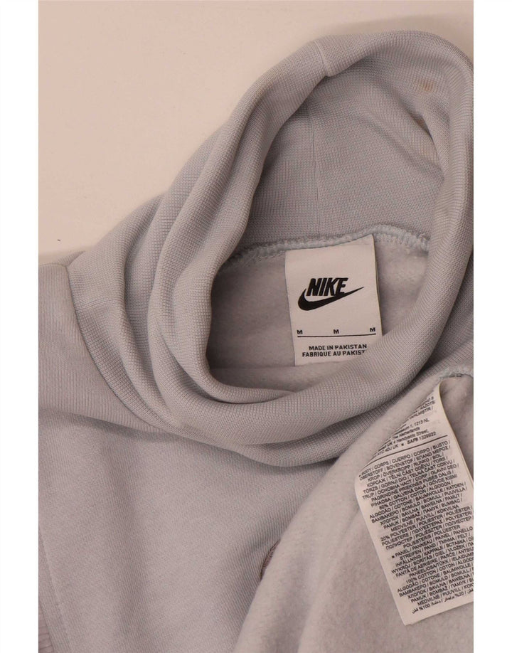 Felpa con grafica Nike da donna, maglione UK 14, color block blu medio