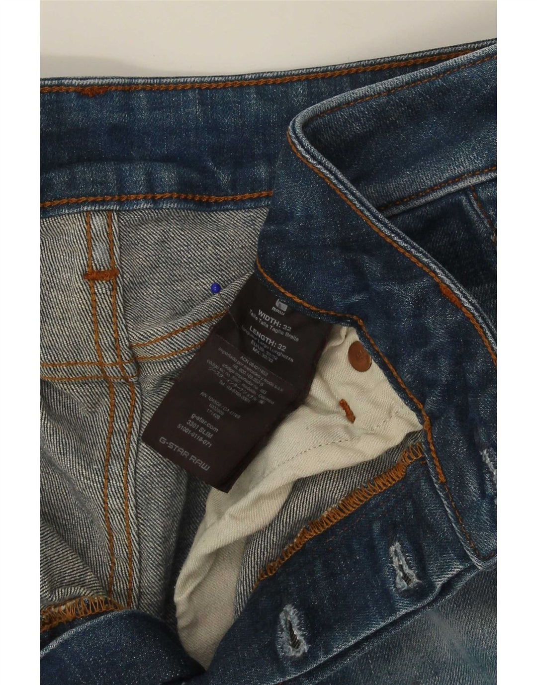 Jeans skinny da uomo G-Star W32 L32 cotone blu
