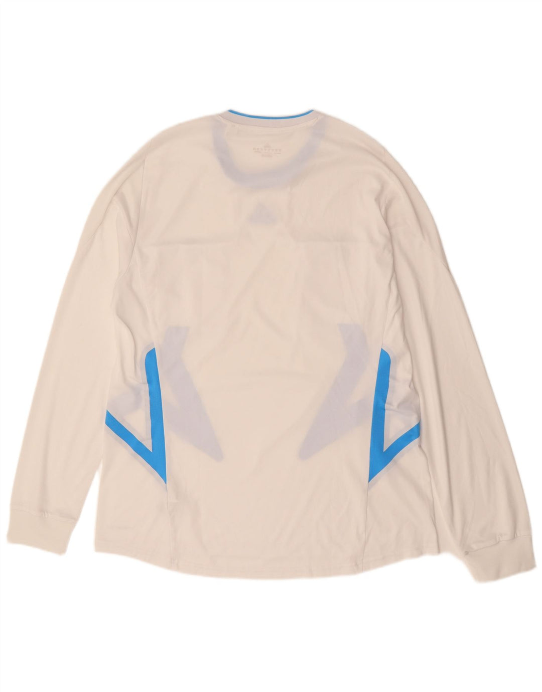 Top ADIDAS Climacool da uomo a maniche lunghe XL in poliestere color block bianco