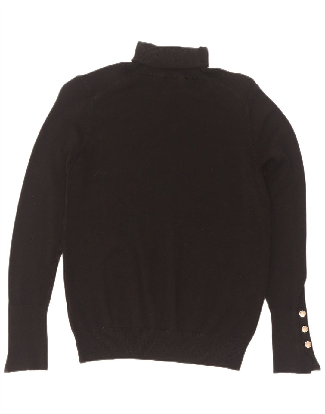 Maglione maglione a collo alto da donna Zara UK 12 medio nero