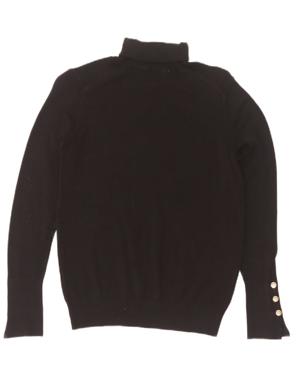 Maglione maglione a collo alto da donna Zara UK 12 medio nero