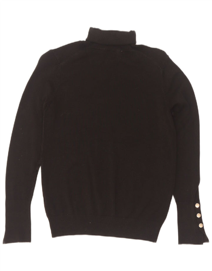 Maglione maglione a collo alto da donna Zara UK 12 medio nero