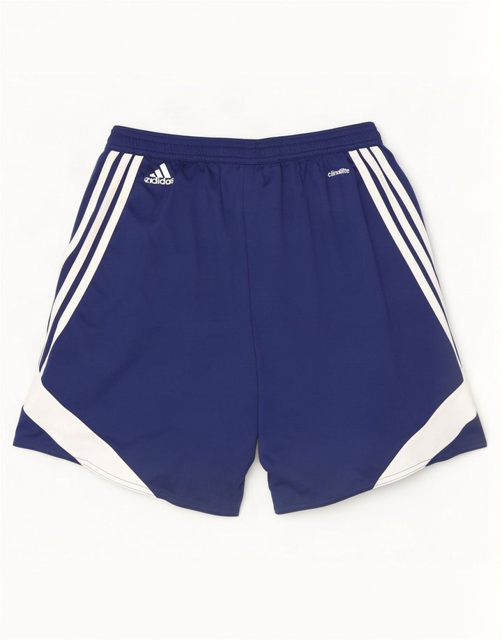 Pantaloncini sportivi Adidas Climalite da uomo, poliestere color block medio blu navy