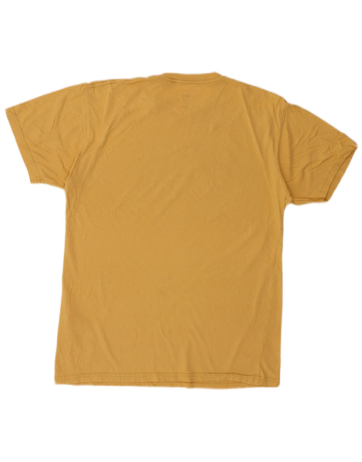 T-shirt grafica da uomo con vestibilità classica VANS, top in cotone giallo medio