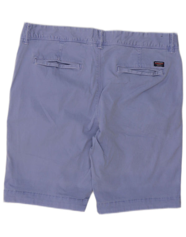 Pantaloncini chino da uomo Superdry W34 grande cotone viola