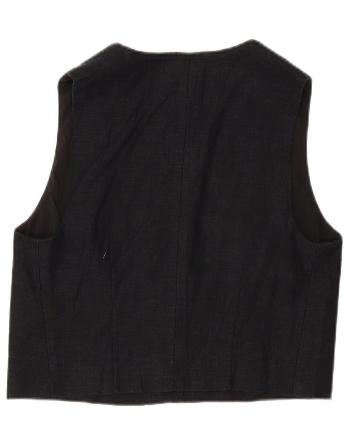 Gilet corto da donna Marks & Spencer UK 10 piccolo lino nero
