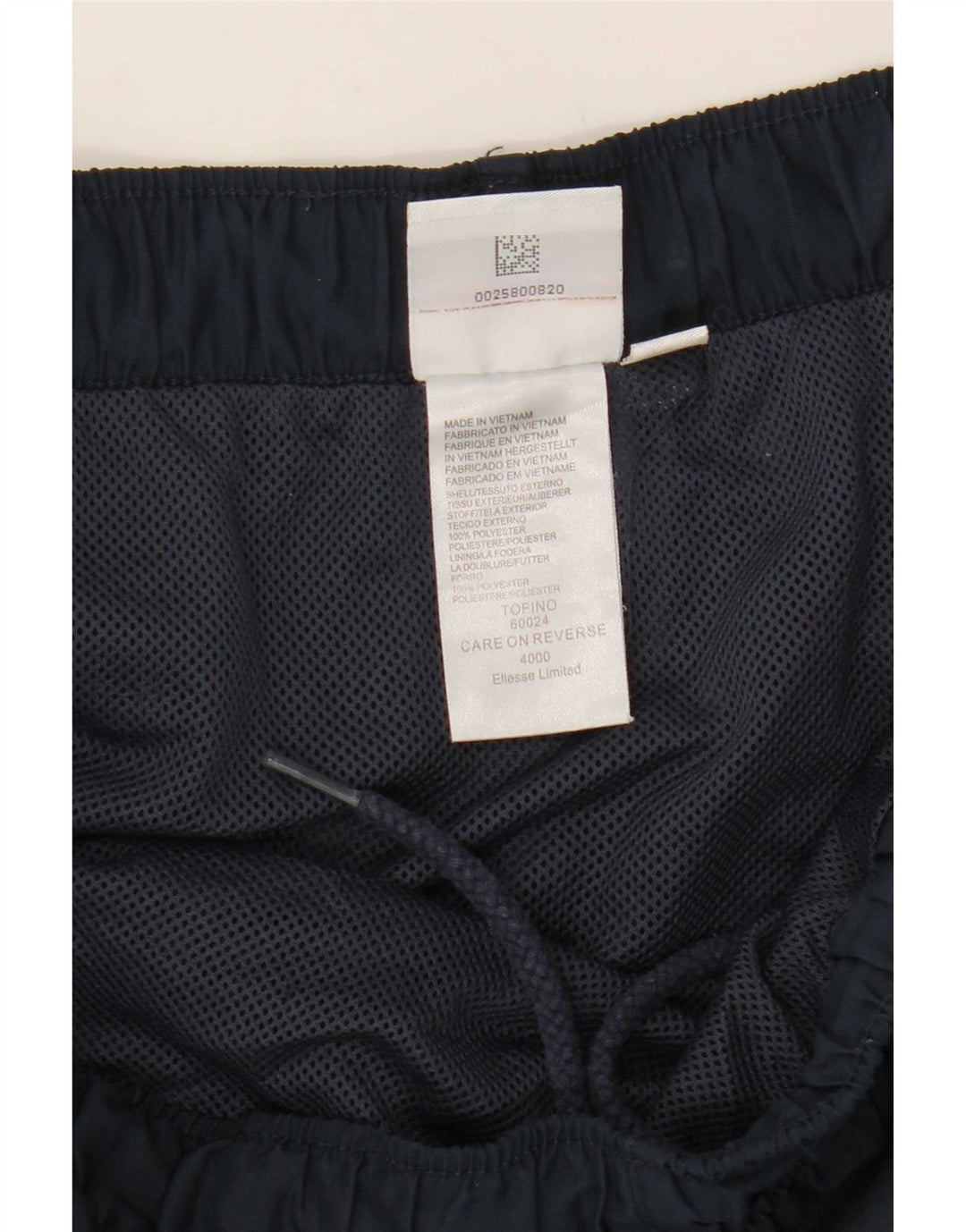 Pantaloncini sportivi da uomo Ellesse, poliestere color block medio blu navy