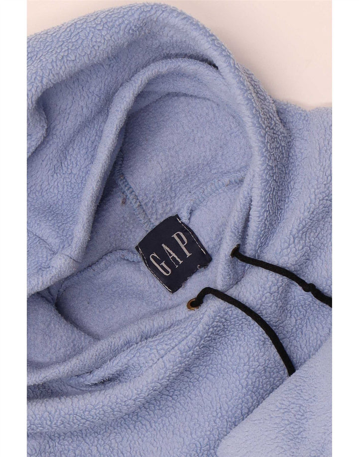 Maglione in pile con cappuccio grafico da uomo Gap grande blu