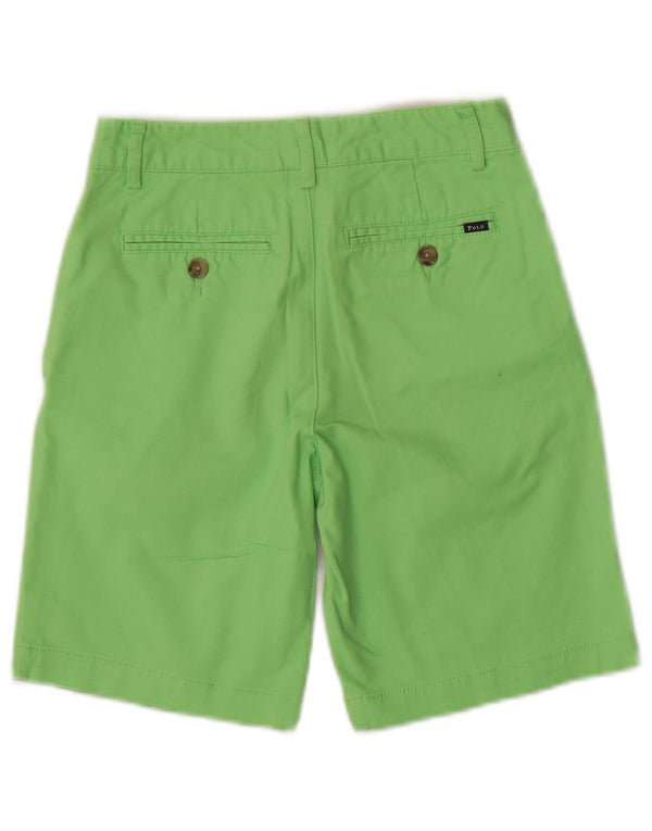 Ralph Lauren Boys Chino Shorts 9-10 Years W24 Green Cotton