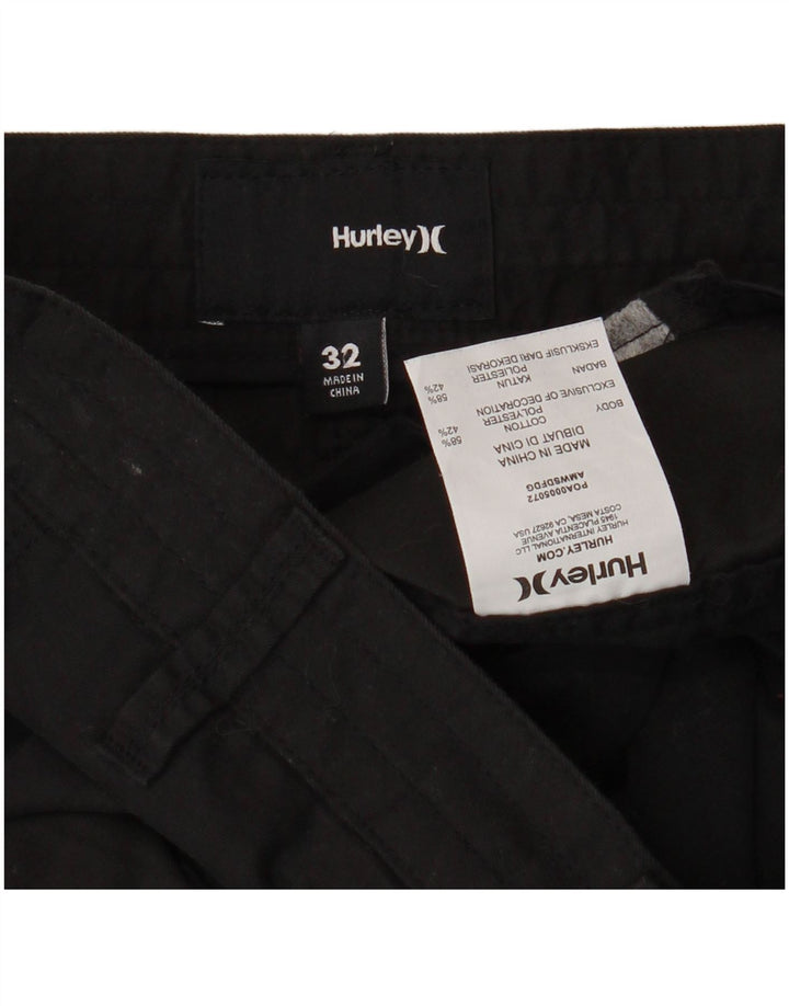 Pantaloncini cargo da uomo Hurley W32 cotone nero medio