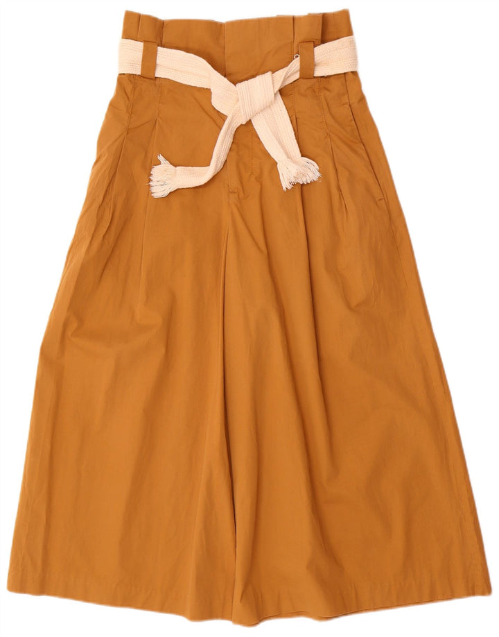 Pantaloni culotte da donna Zara piccoli W26 L20 cotone beige