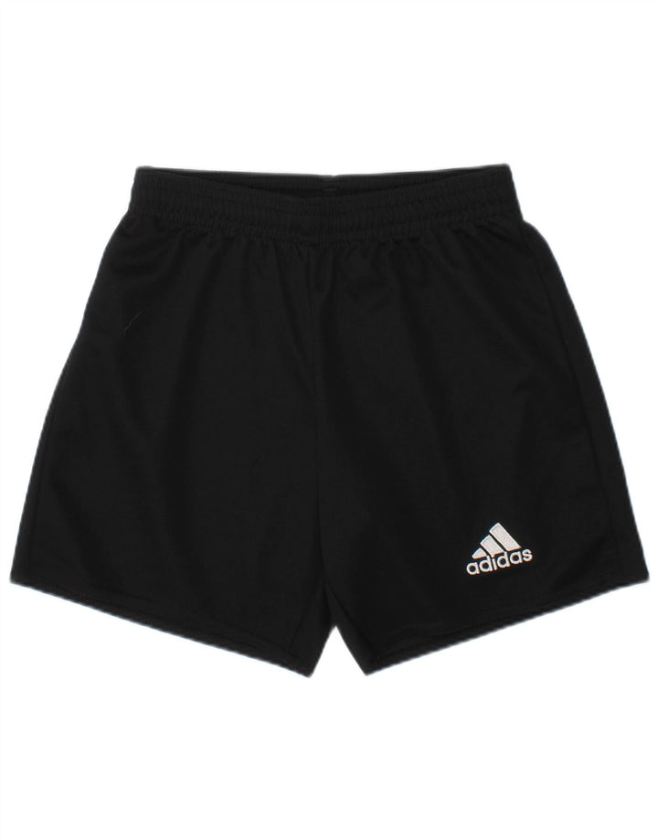 Pantaloncini sportivi ADIDAS da ragazzo Climalite 5-6 anni in poliestere nero