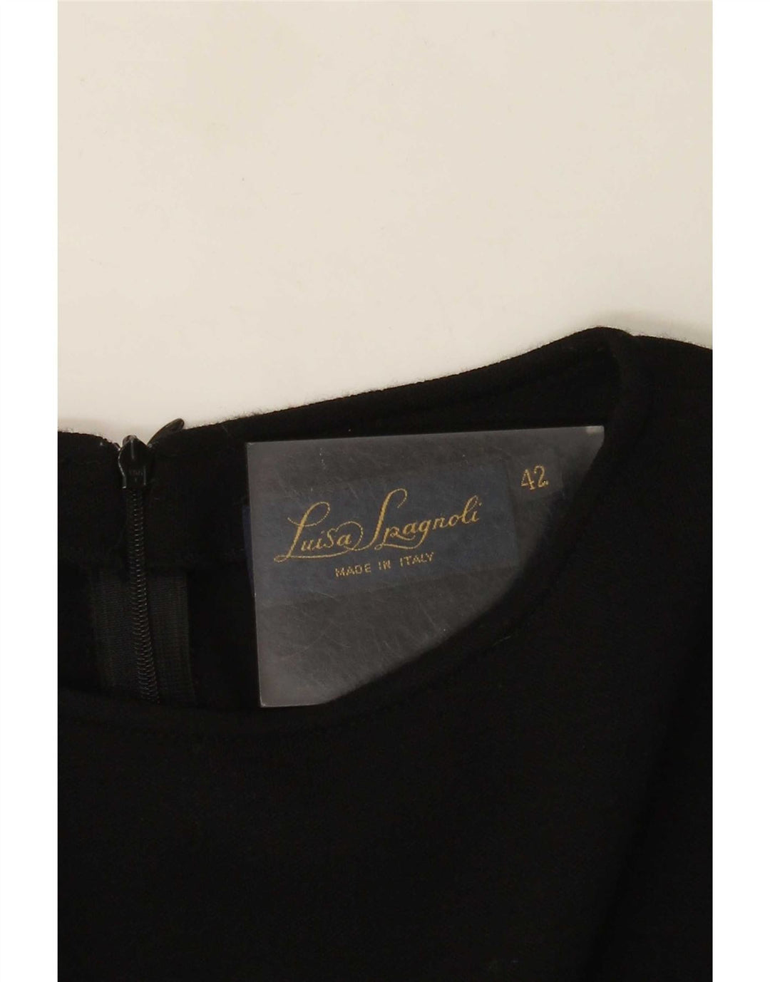 Abito Tubino Manica Lunga Donna Luisa Spagnoli IT 42 Medio Nero